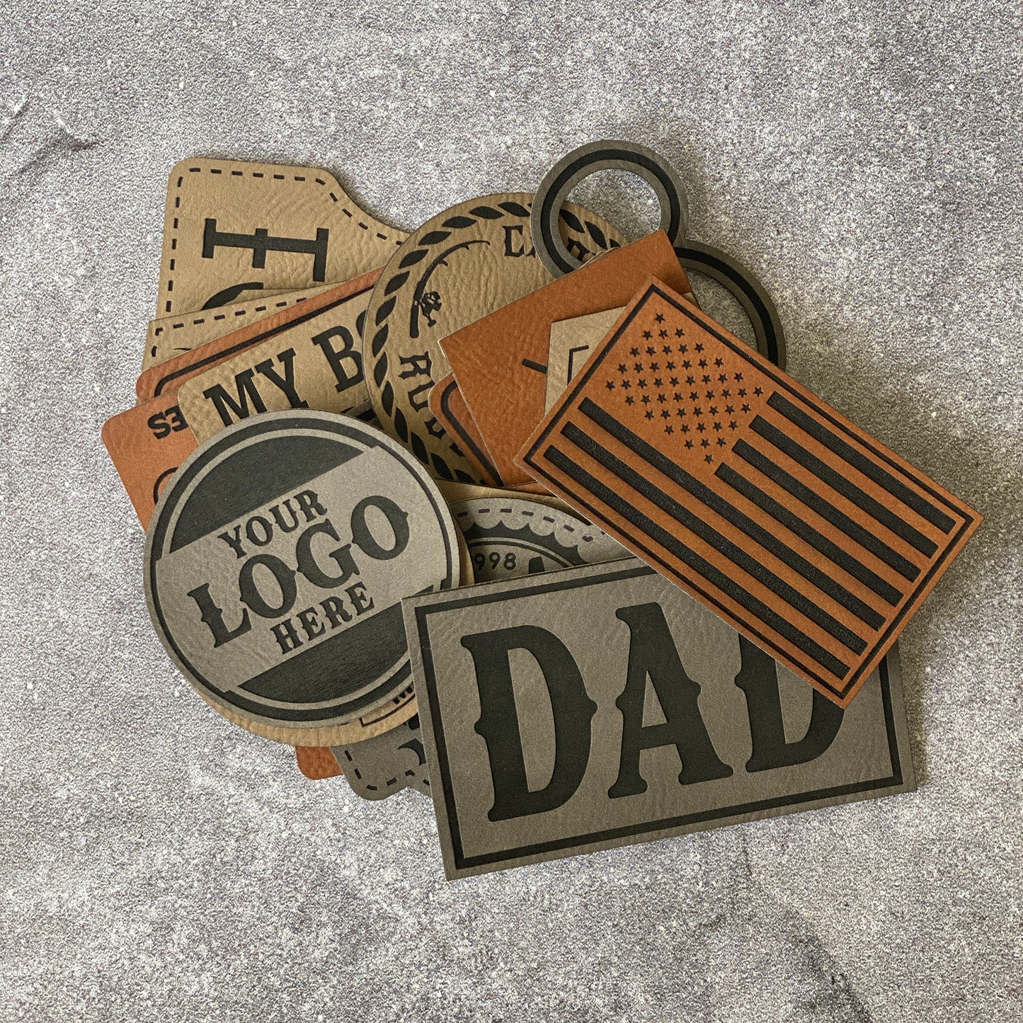 Custom Logo Leatherette Patches