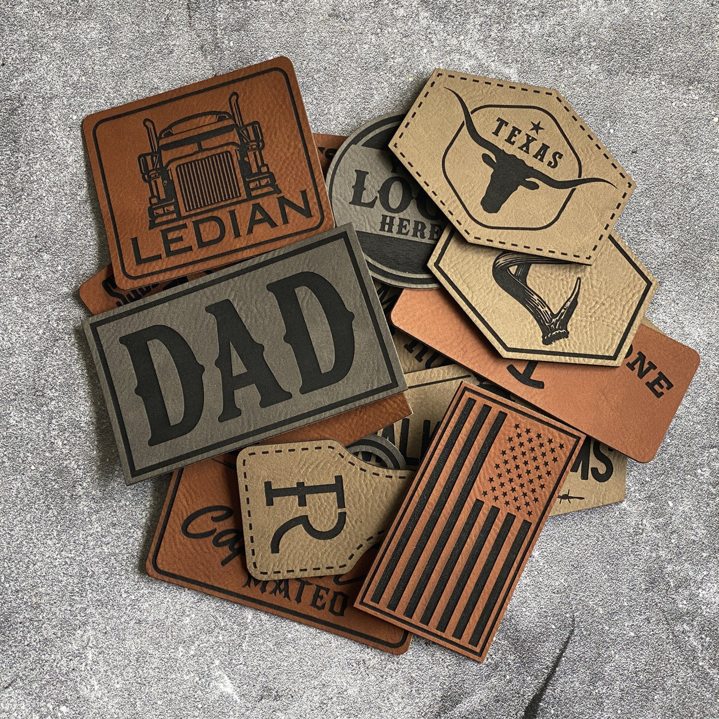 Custom Logo Leatherette Patches