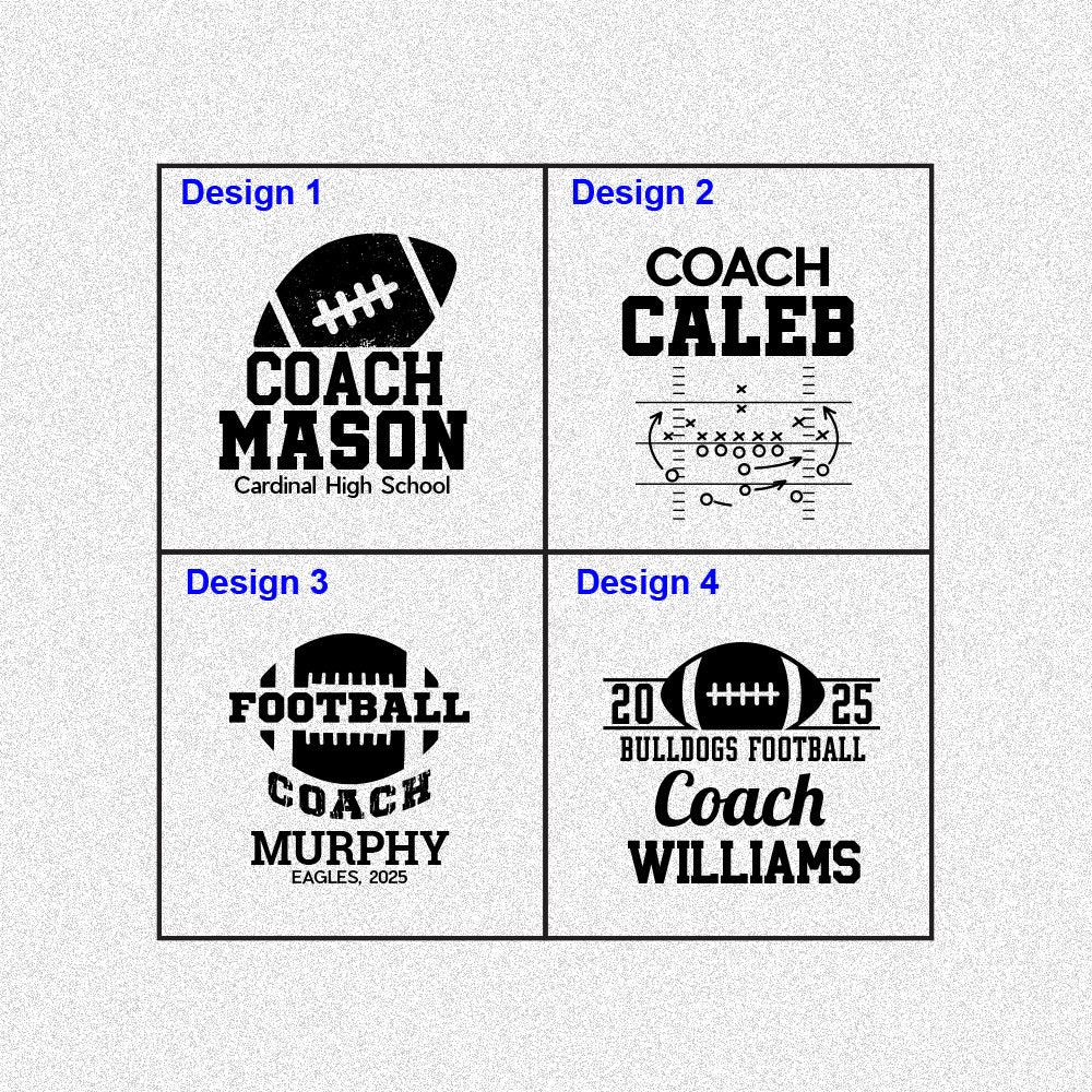 Personalized Football Coach Pint Glass