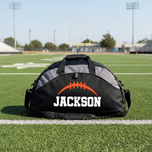 Custom Football Duffle Bag with Name