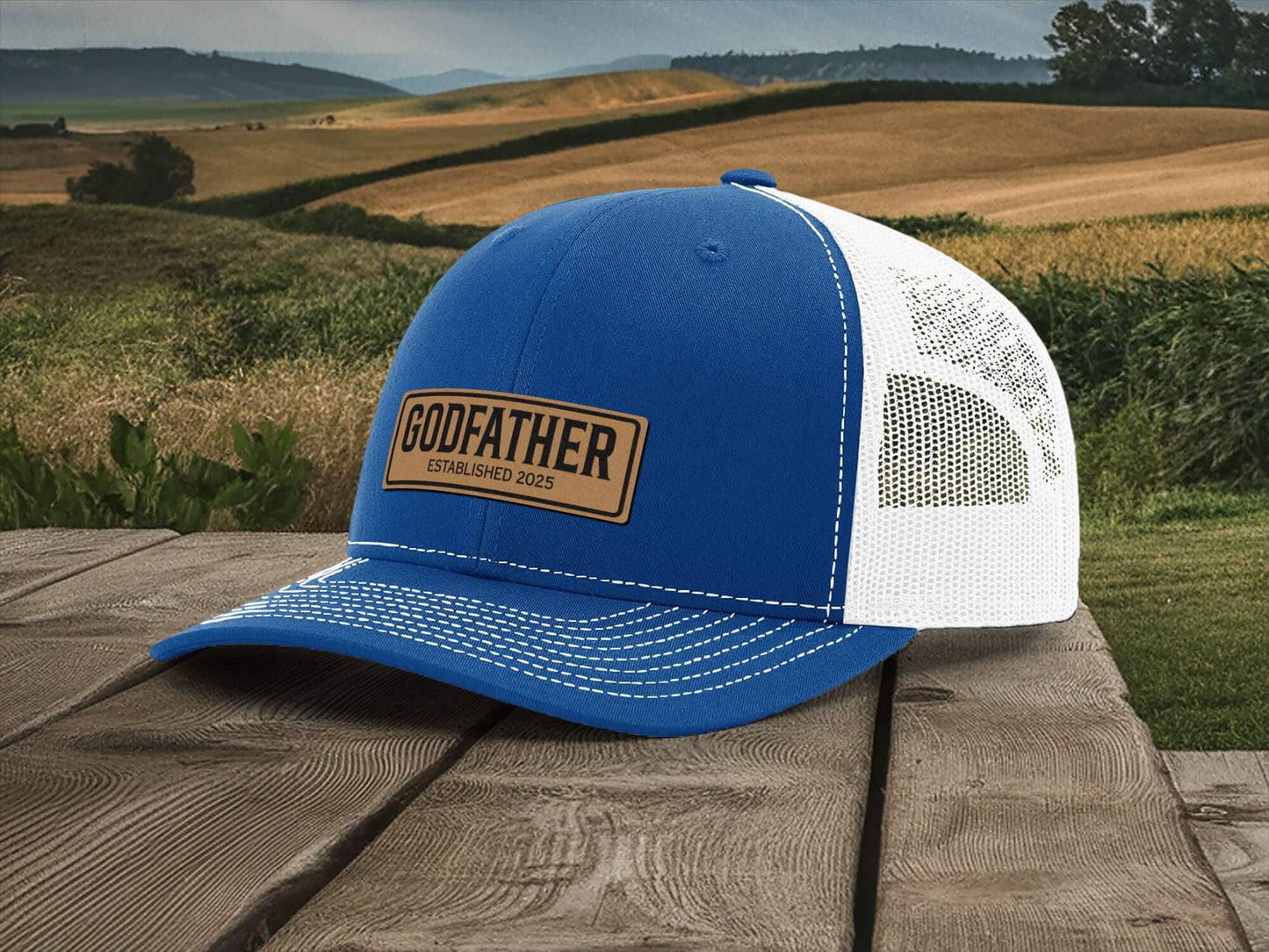 Personalized Godfather Hats | Custom Embroidered Godparent Caps