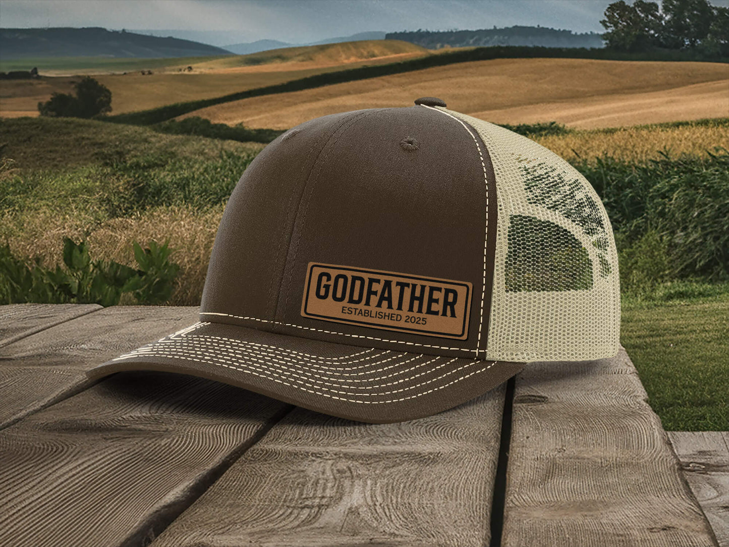 Personalized Godfather Hats | Custom Embroidered Godparent Caps