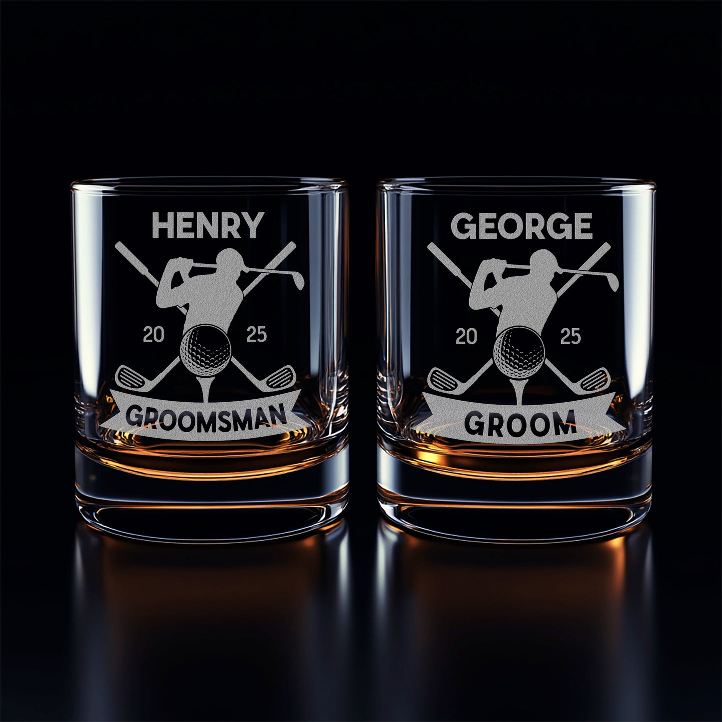 Best Man Golf Gift, Custom Golf Rocks Glass, Best Man Proposal, Groomsmen Gift, Groomsmen Proposal, Wedding Party, Best Man Gift, Golf Whiskey Glass Proposal