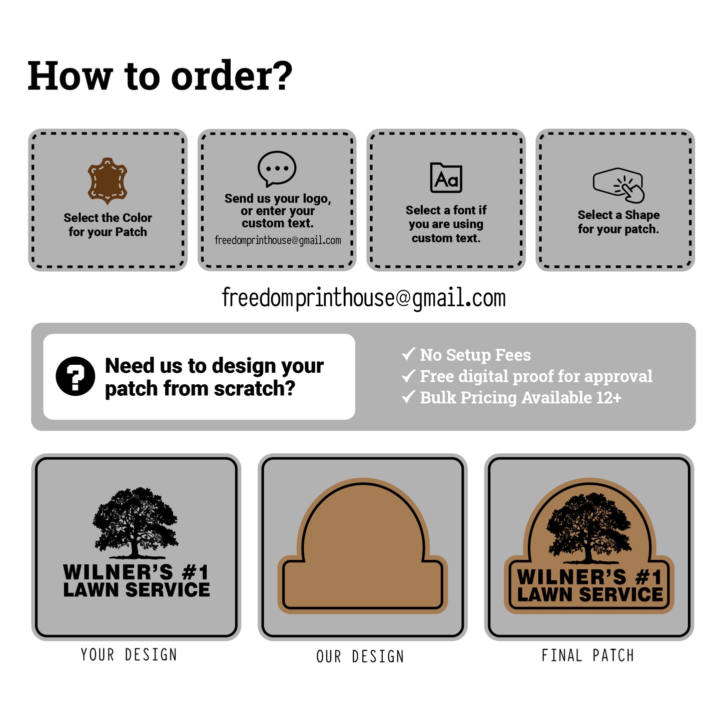 Custom Logo Leatherette Patches