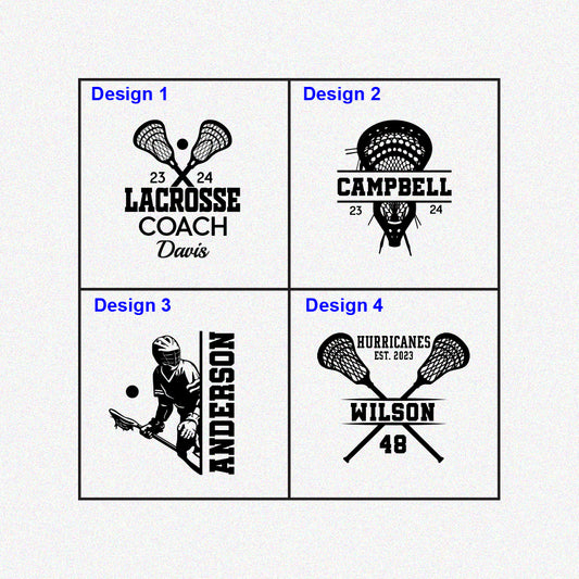 Personalized Lacrosse Coach Pint Glass