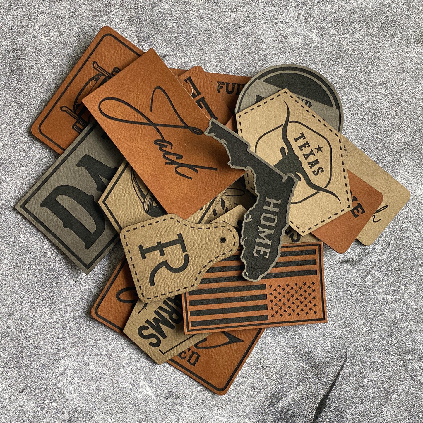 Custom Logo Leatherette Patches