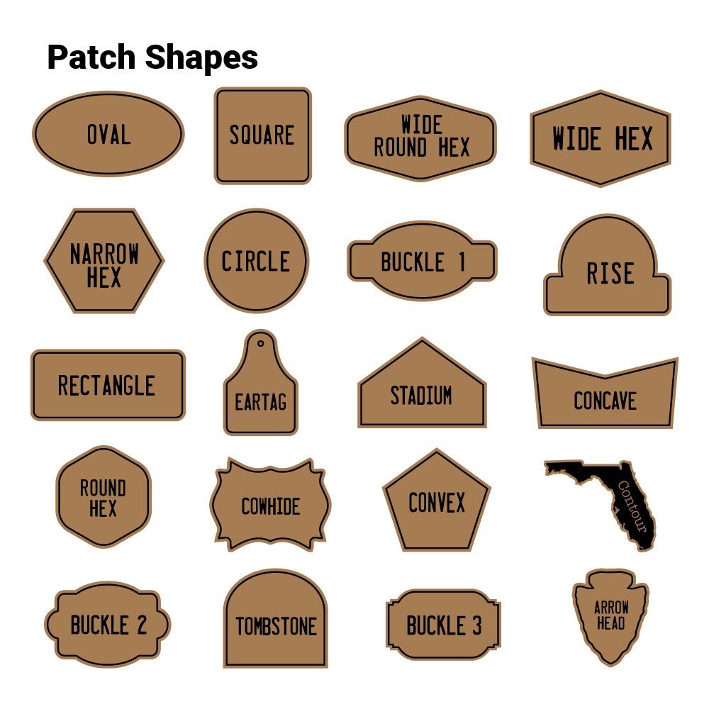 Custom Logo Leatherette Patches