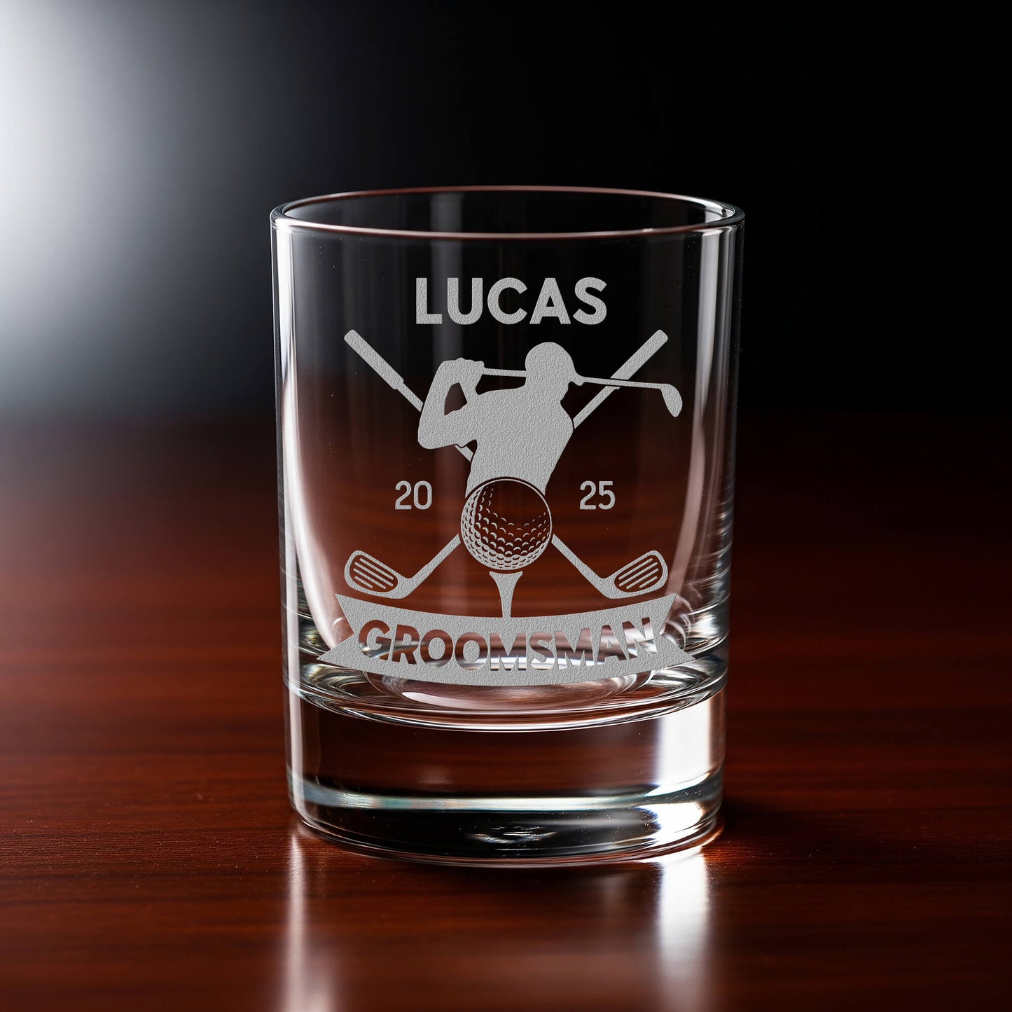 Best Man Golf Gift, Custom Golf Rocks Glass, Best Man Proposal, Groomsmen Gift, Groomsmen Proposal, Wedding Party, Best Man Gift, Golf Whiskey Glass Proposal