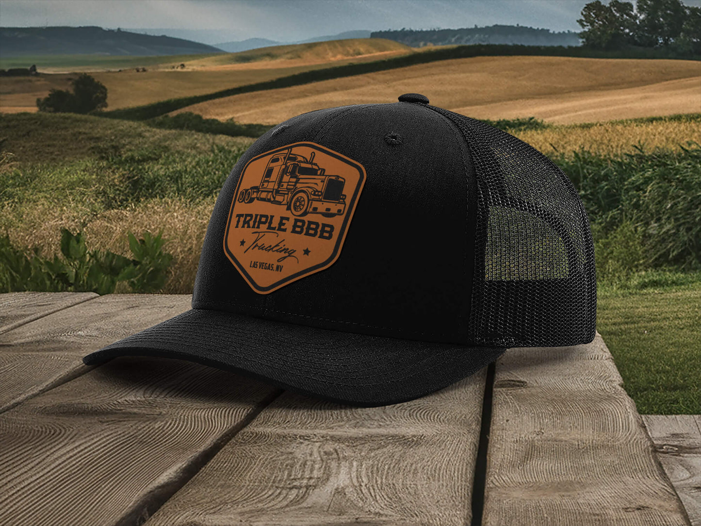 Custom Truck Driver Hat with Patch, Trucker Company Logo Cap, Personalized Semi Truck Hat, Custom Business Logo Trucker Hat