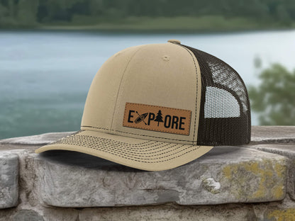 Explore Custom Leather Patch Hats – Personalized Engraved Logo & Text, Unique Gifts for Men & Women
