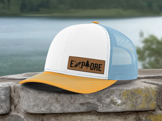 Explore Custom Leather Patch Hats – Personalized Engraved Logo & Text, Unique Gifts for Men & Women