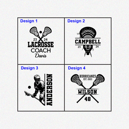 Personalized Lacrosse Coach Pint Glass
