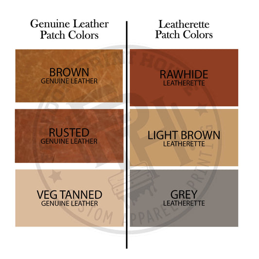 Custom Logo Leatherette Patches