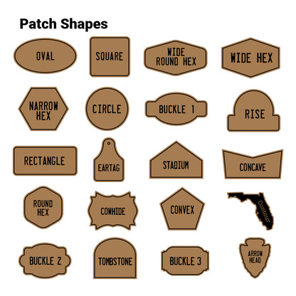 Custom Logo Leatherette Patches
